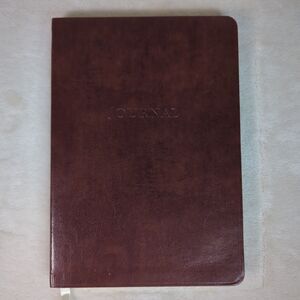 Classic Brown Journal Notebook - Faux Leather Hardcover